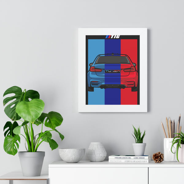 TIG BMW M3 Car Enthusiast Framed Poster