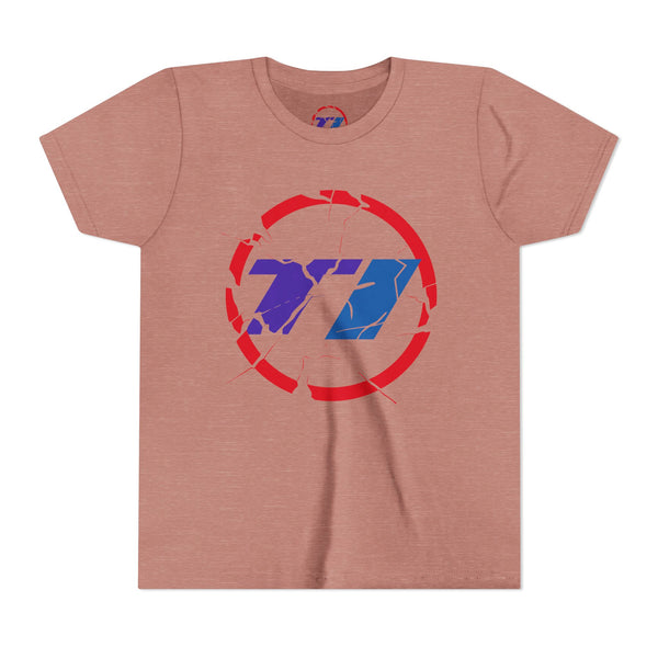 TI Youth Short Sleeve Tee - Cool Cracked Logo Design