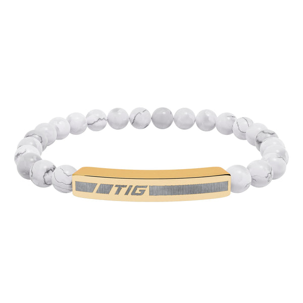 TIG Engraved Natural Stone Bracelet