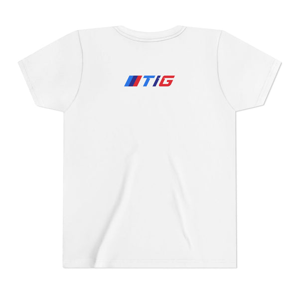 TI Youth Short Sleeve Tee - Cool Cracked Logo Design