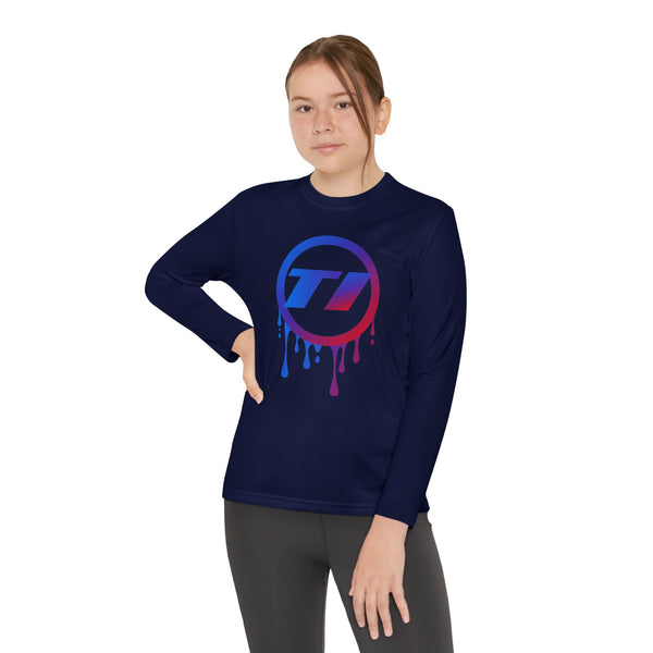 TI Dripping Logo Youth Long Sleeve Tee