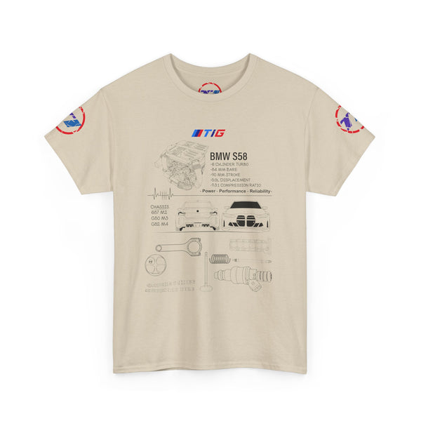 BMW S58 Engine Blueprint Tee