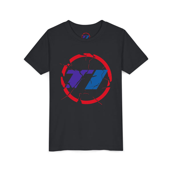 TI Youth Short Sleeve Tee - Cool Cracked Logo Design