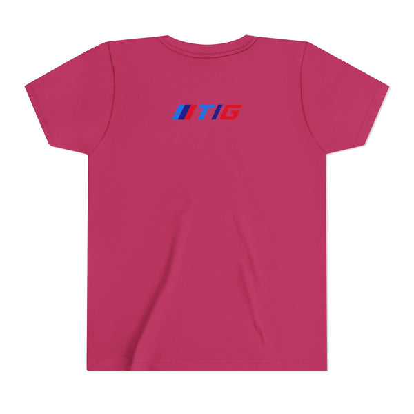 TI Youth Short Sleeve Tee - Cool Cracked Logo Design