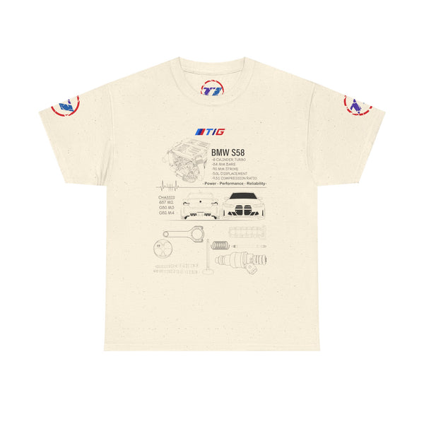 BMW S58 Engine Blueprint Tee