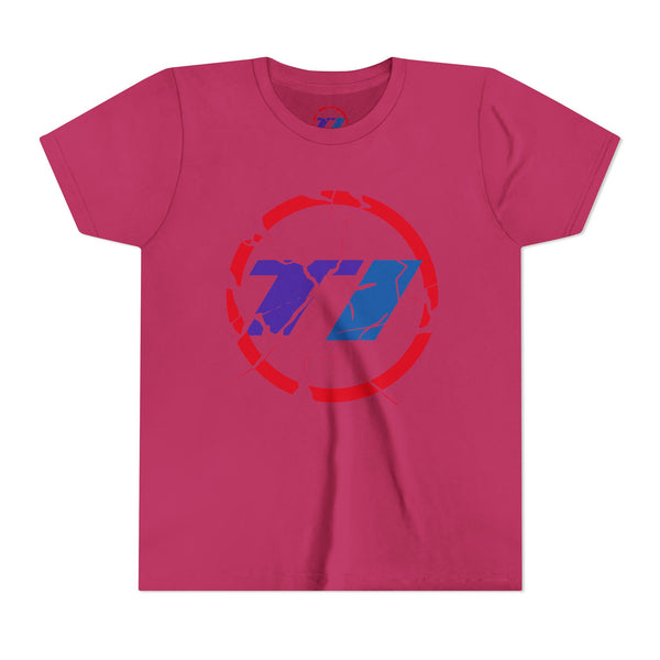 TI Youth Short Sleeve Tee - Cool Cracked Logo Design