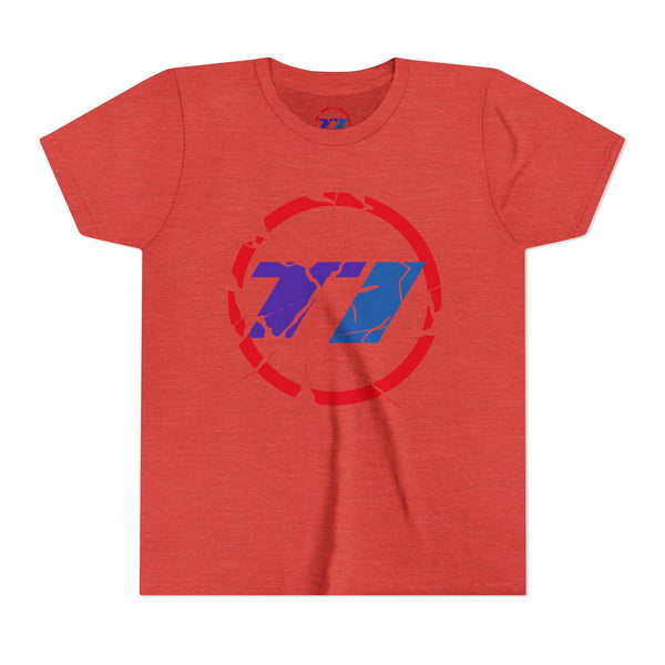 TI Youth Short Sleeve Tee - Cool Cracked Logo Design