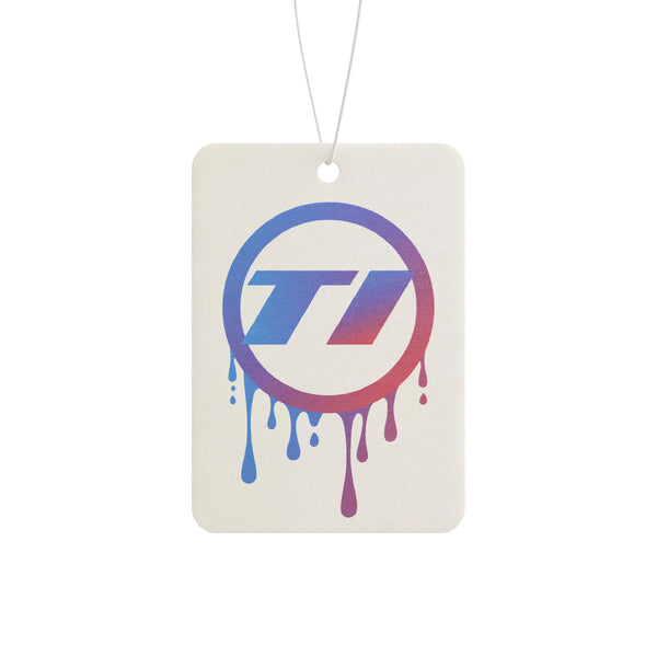 Vibrant Car Air Freshener with Dripping Color Design