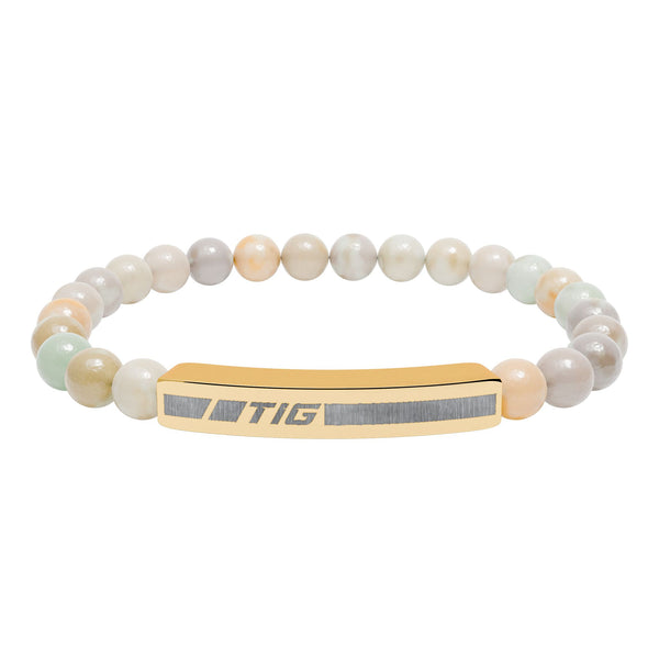 TIG Engraved Natural Stone Bracelet
