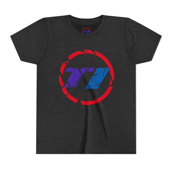 TI Youth Short Sleeve Tee - Cool Cracked Logo Design