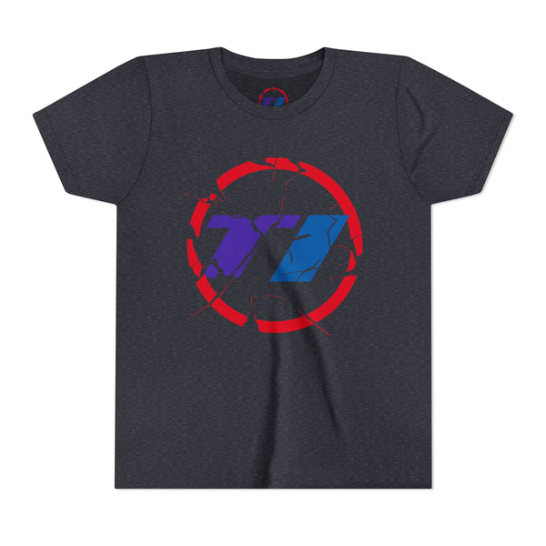 TI Youth Short Sleeve Tee - Cool Cracked Logo Design