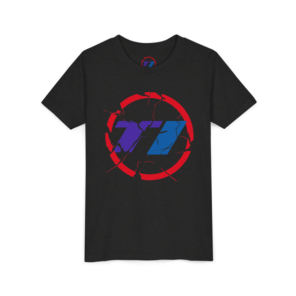 TI Youth Short Sleeve Tee - Cool Cracked Logo Design