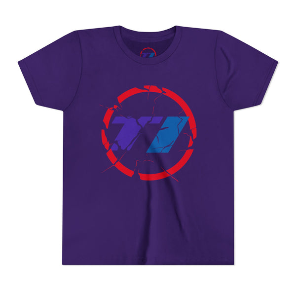 TI Youth Short Sleeve Tee - Cool Cracked Logo Design