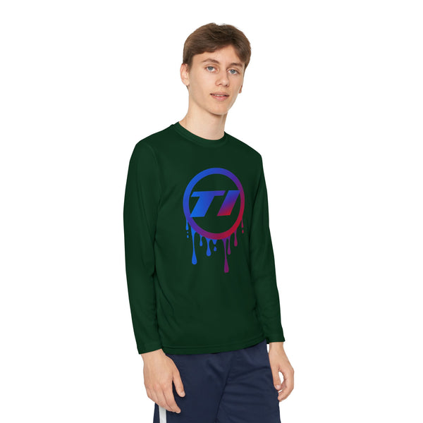 TI Dripping Logo Youth Long Sleeve Tee