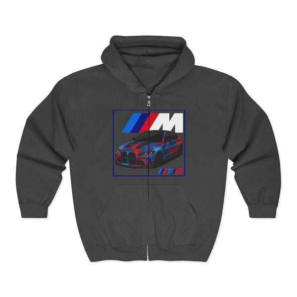 Racing M Logo Zip Hoodie