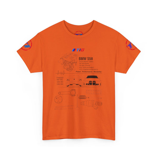 BMW S58 Engine Blueprint Tee