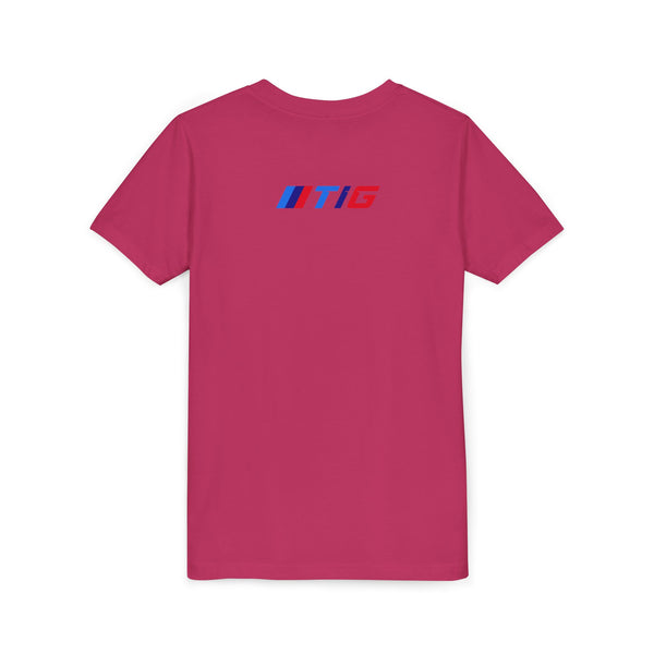 TI Youth Short Sleeve Tee - Cool Cracked Logo Design
