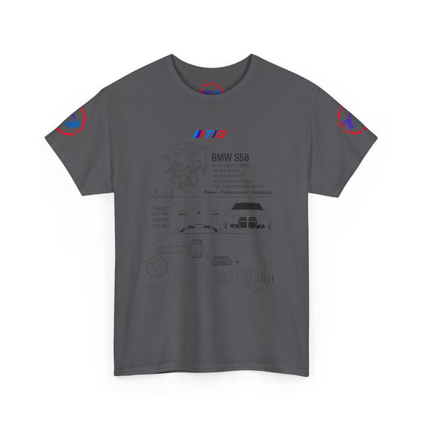 BMW S58 Engine Blueprint Tee