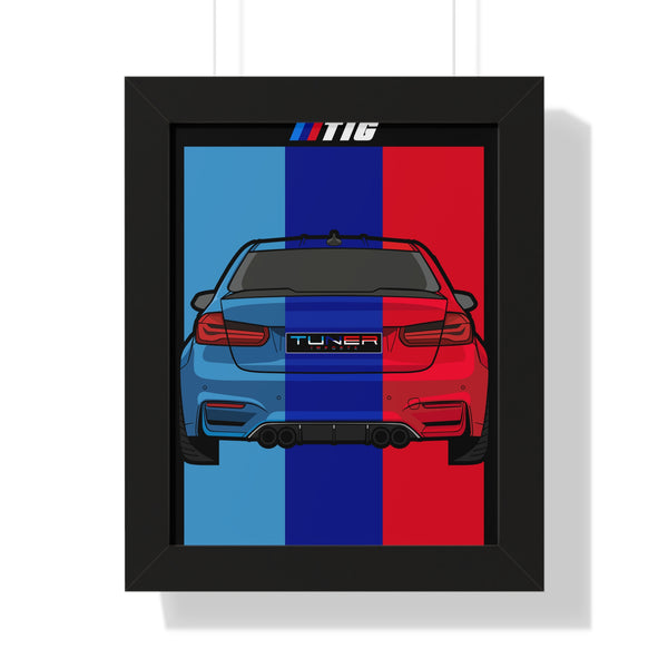 TIG BMW M3 Car Enthusiast Framed Poster
