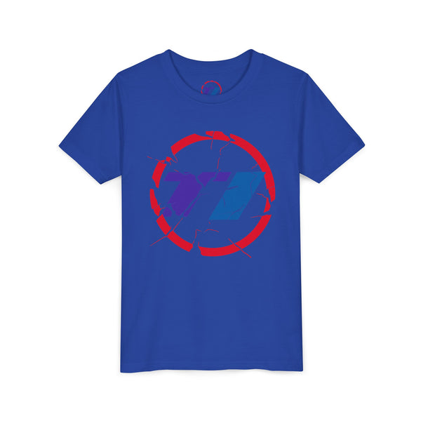 TI Youth Short Sleeve Tee - Cool Cracked Logo Design
