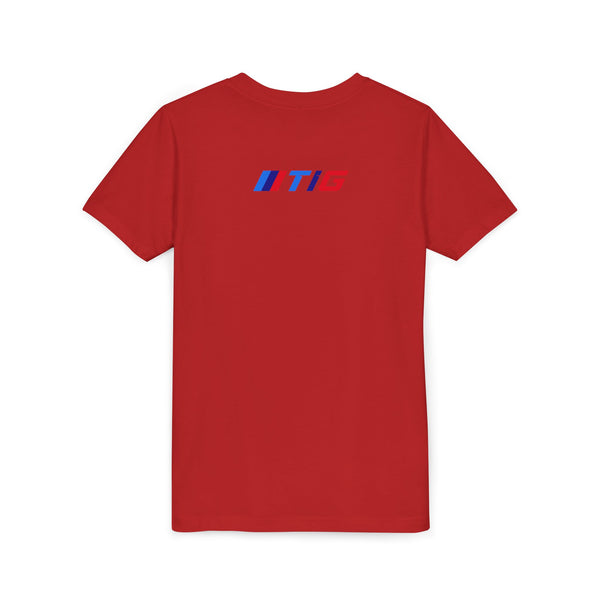 TI Youth Short Sleeve Tee - Cool Cracked Logo Design