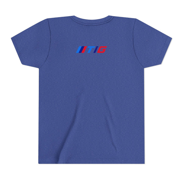 TI Youth Short Sleeve Tee - Cool Cracked Logo Design