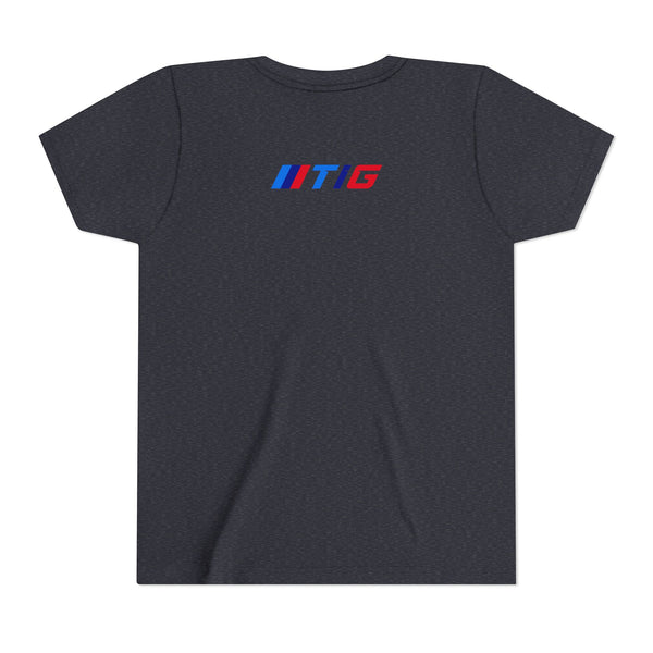 TI Youth Short Sleeve Tee - Cool Cracked Logo Design