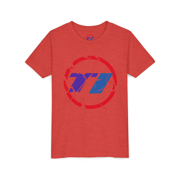 TI Youth Short Sleeve Tee - Cool Cracked Logo Design