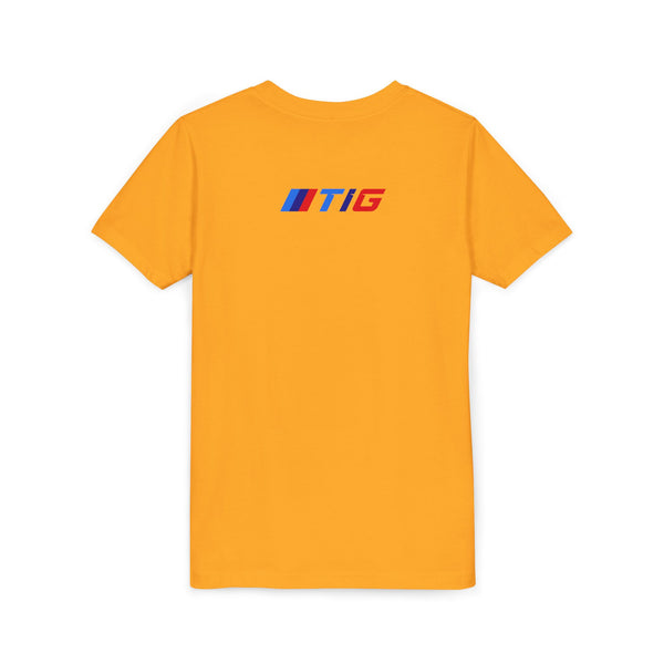 TI Youth Short Sleeve Tee - Cool Cracked Logo Design