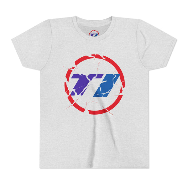 TI Youth Short Sleeve Tee - Cool Cracked Logo Design
