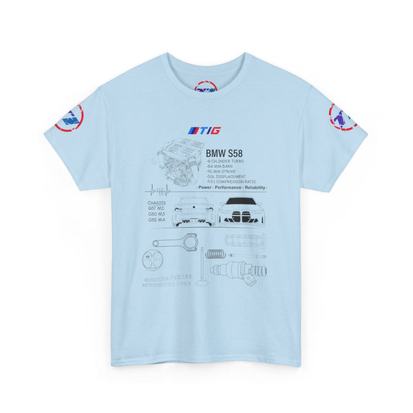 BMW S58 Engine Blueprint Tee
