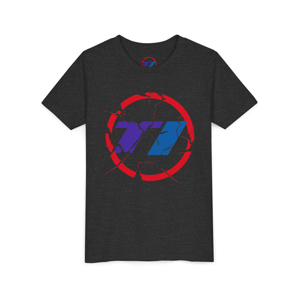 TI Youth Short Sleeve Tee - Cool Cracked Logo Design