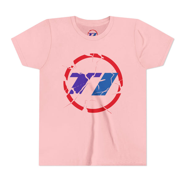 TI Youth Short Sleeve Tee - Cool Cracked Logo Design