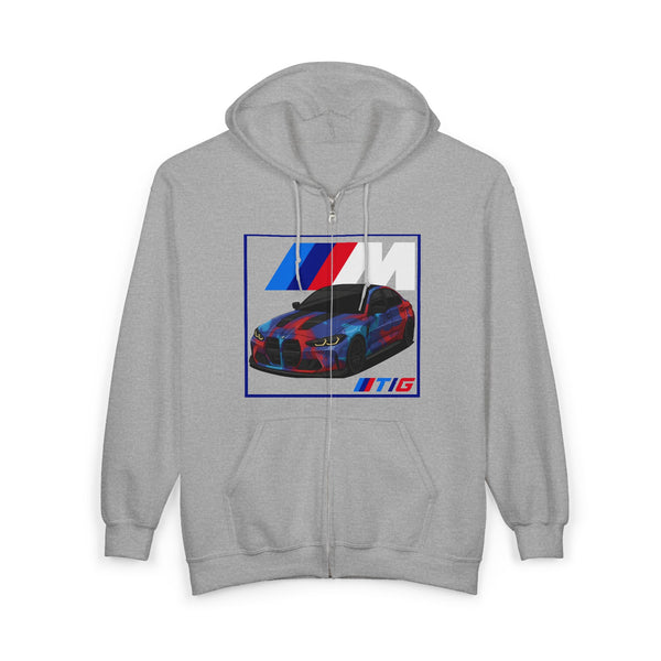 Racing M Logo Zip Hoodie