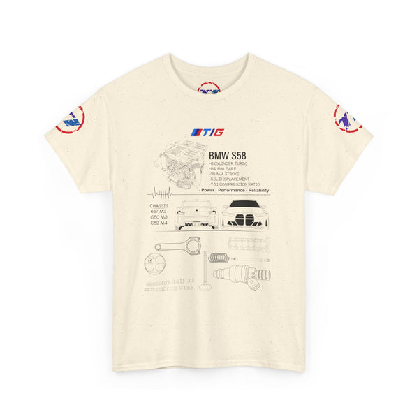 BMW S58 Engine Blueprint Tee