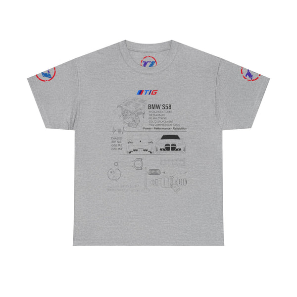 BMW S58 Engine Blueprint Tee