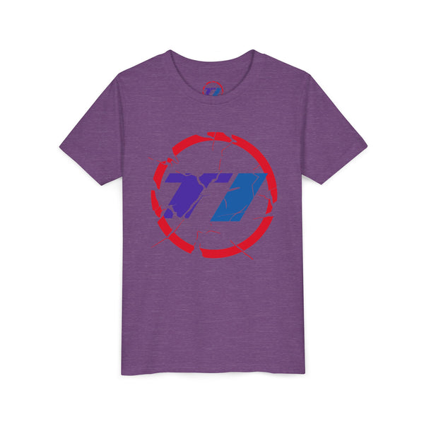 TI Youth Short Sleeve Tee - Cool Cracked Logo Design