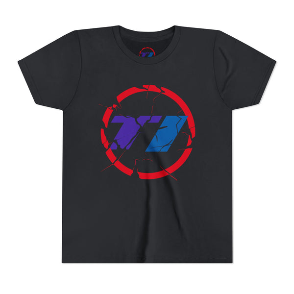 TI Youth Short Sleeve Tee - Cool Cracked Logo Design