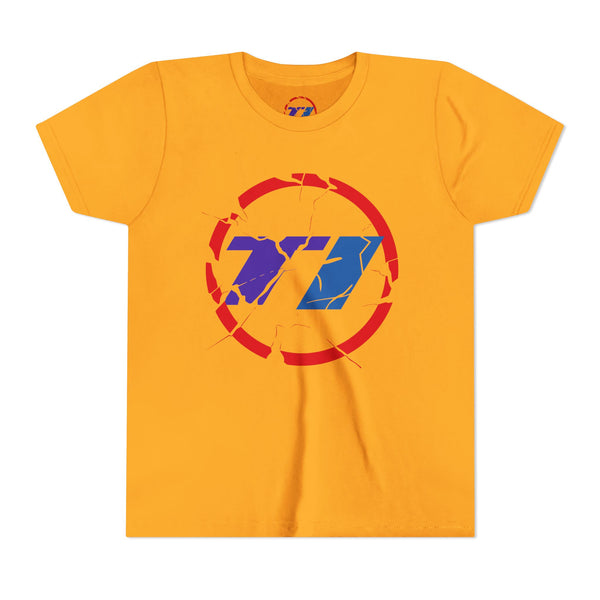 TI Youth Short Sleeve Tee - Cool Cracked Logo Design