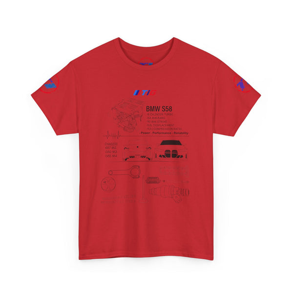 BMW S58 Engine Blueprint Tee