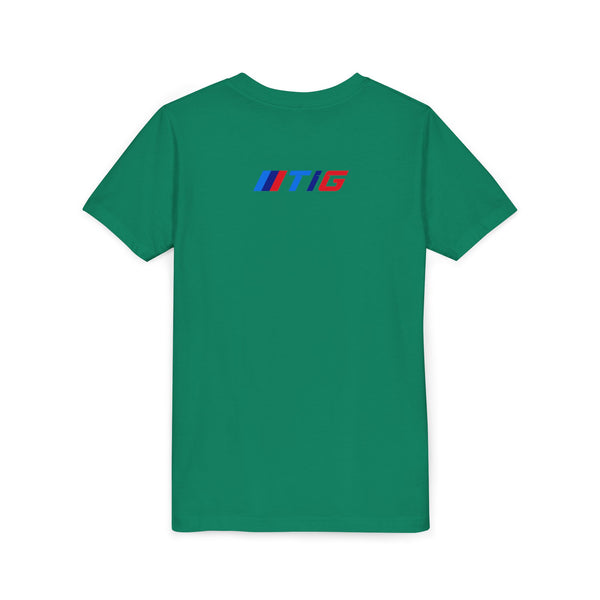 TI Youth Short Sleeve Tee - Cool Cracked Logo Design