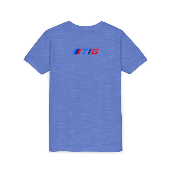 TI Youth Short Sleeve Tee - Cool Cracked Logo Design