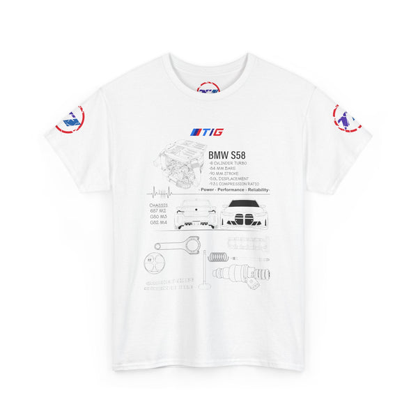 BMW S58 Engine Blueprint Tee