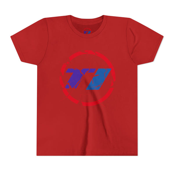 TI Youth Short Sleeve Tee - Cool Cracked Logo Design
