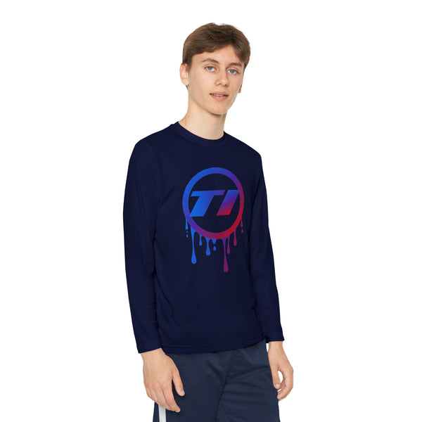 TI Dripping Logo Youth Long Sleeve Tee