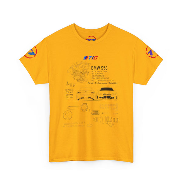 BMW S58 Engine Blueprint Tee