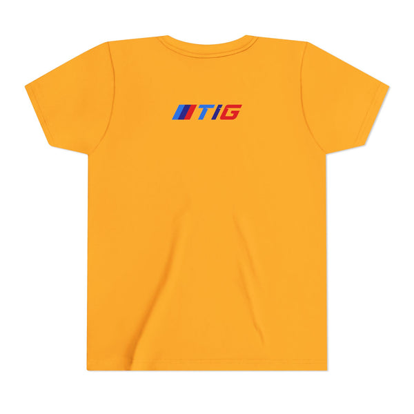 TI Youth Short Sleeve Tee - Cool Cracked Logo Design
