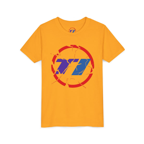 TI Youth Short Sleeve Tee - Cool Cracked Logo Design