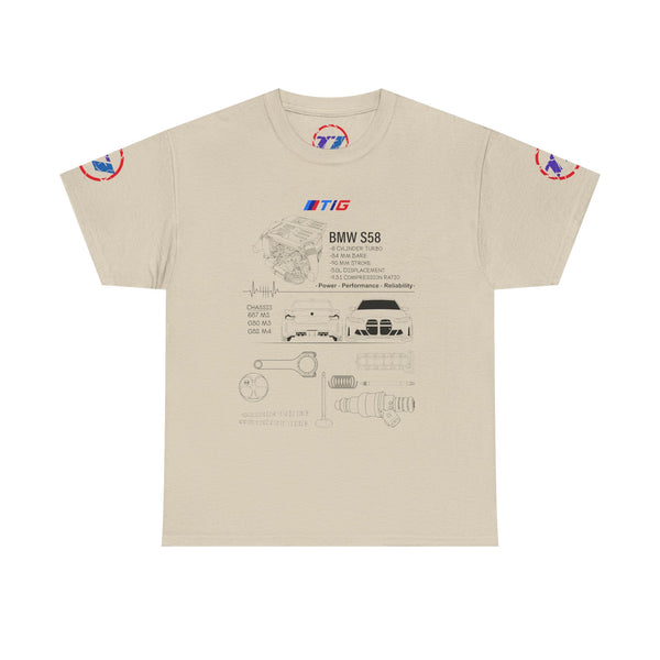 BMW S58 Engine Blueprint Tee