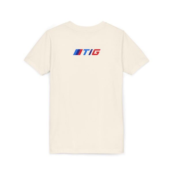 TI Youth Short Sleeve Tee - Cool Cracked Logo Design